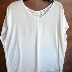 Chico’s white blouse